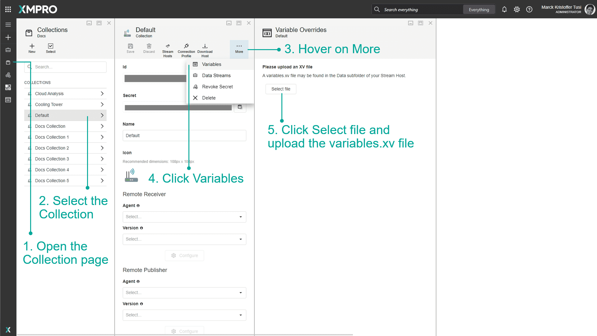 Stream Host Variables 1