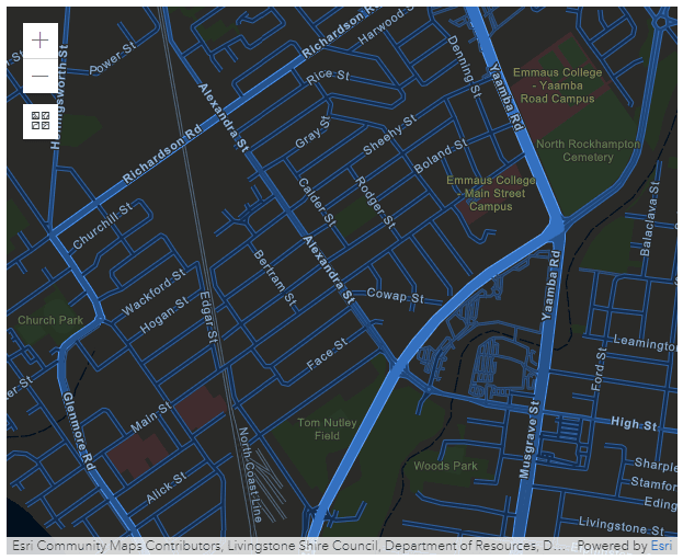 Streets Night base map thumbnail