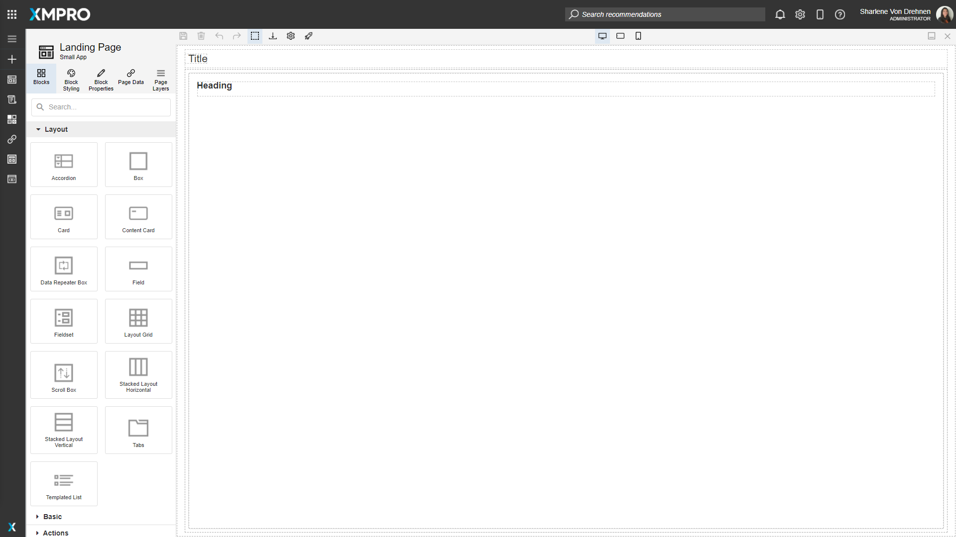 Example of an application with light theme applied, showing bright background and dark text