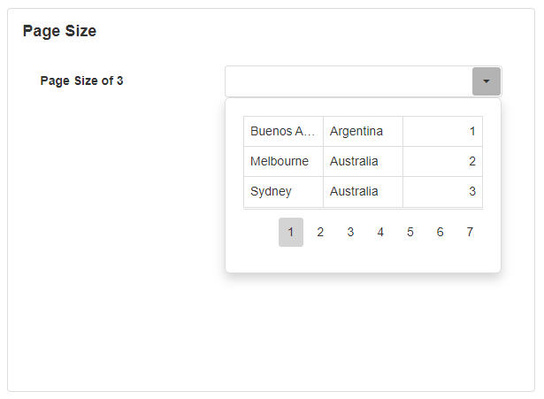 Page Size