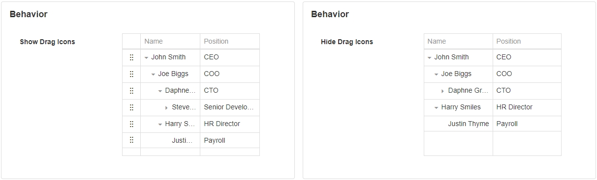 Allow Drag & Drop