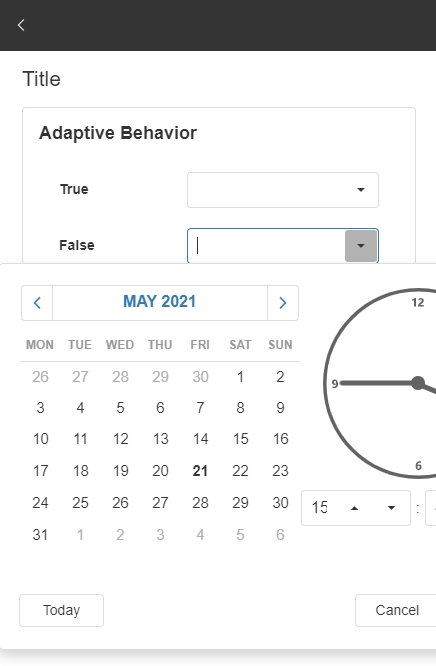 Adaptive Behavior 2