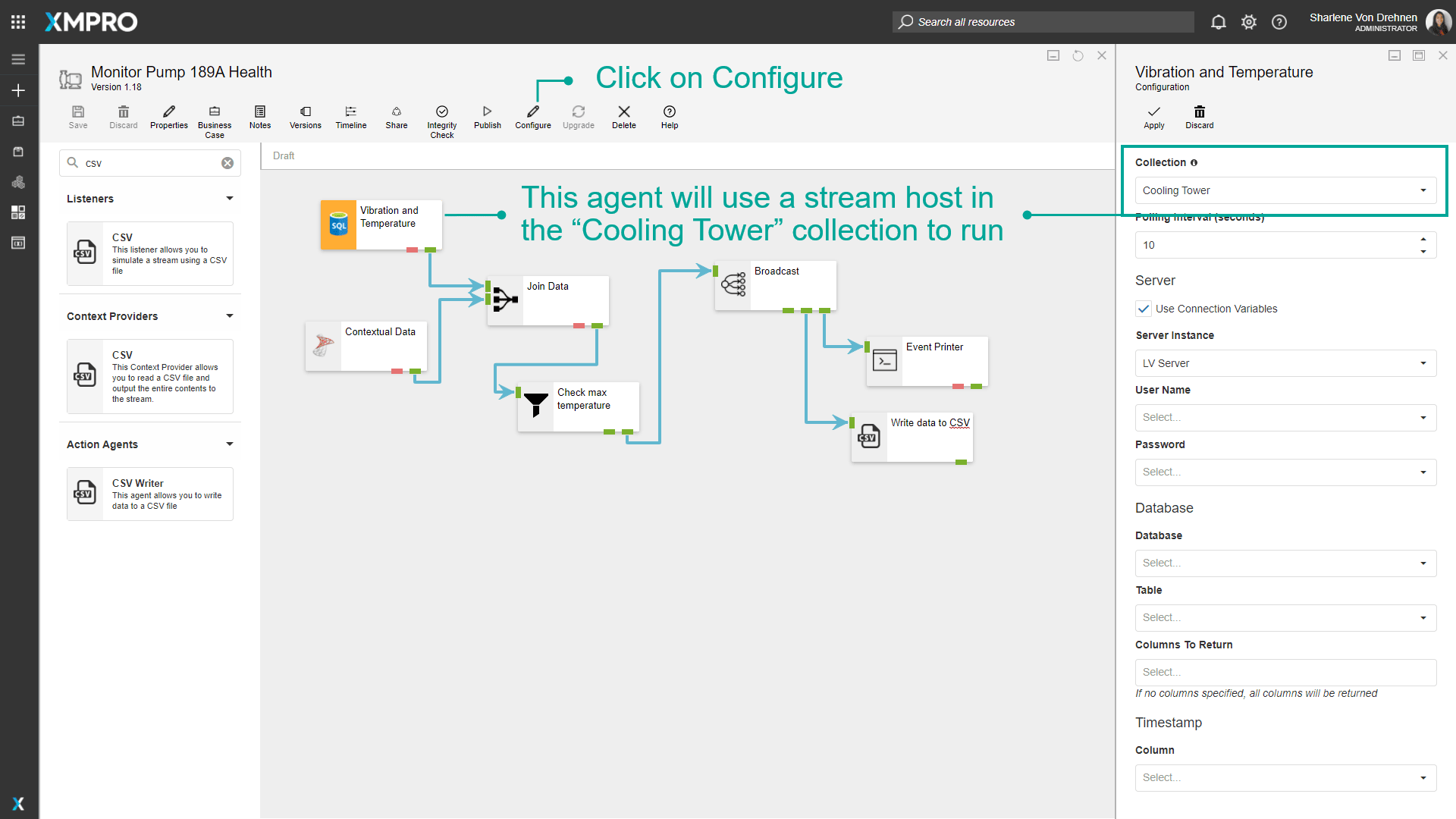 Configure button