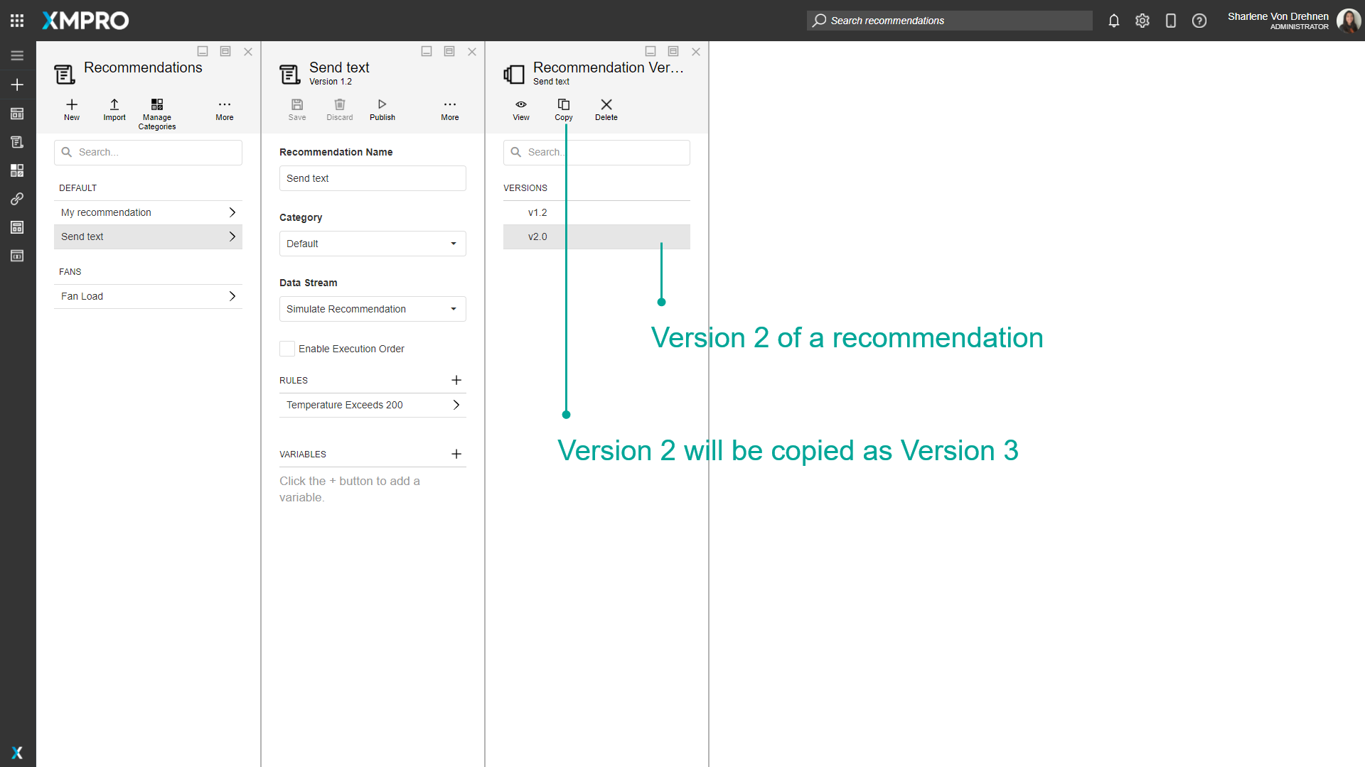 Copying Versions